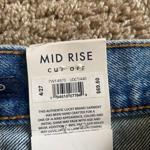 Lucky Brand Denim Cut off Shorts size 27